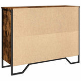 Sideboard Smoked Oak 97x32.5x74.5 cm Engineered Wood 848561