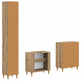 3 Piece Bathroom Cabinet Set ALKMAAR Artisan Oak 3417431