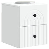Wall-Mounted Bedside Cabinet White 33 x 34.5 x 40 cm 898125