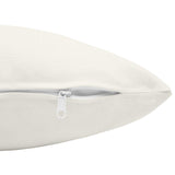 Cushion with Pillow HEERLEN 2 pcs White Fabric 928507