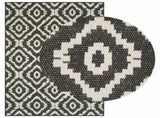 Area Rug Natural and Black 200 x 290 cm PET 42043787