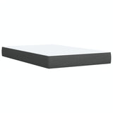 Box Spring Bed with Mattress Dark Grey 120x200 cm Fabric 3285849