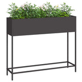 Raised Garden Planter Black 100 x 26 x 82 cm Steel 865876