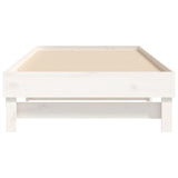 ZNTS Pull-out Day Bed without Mattress White 2x cm 823380