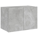 TV Wall Cabinet with LED Lights Concrete Grey 60x35x41 cm 837308