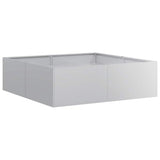 Planter 100x100x30 cm Galvanised Steel 860813