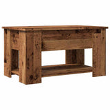 Coffee Table Old Wood 79x49x41 cm Engineered Wood 856928
