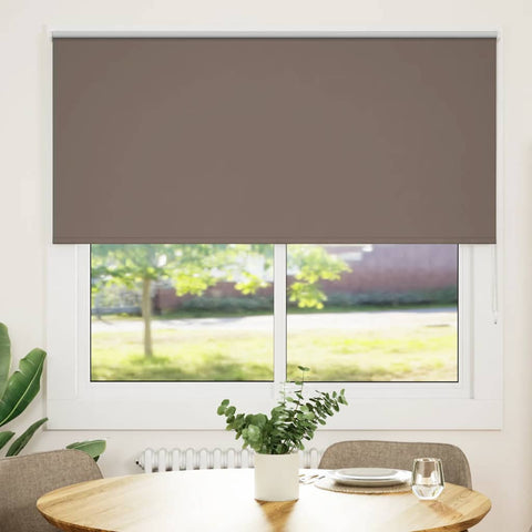 ZNTS Roller Blind Blackout Coffee 160x130 cm Fabric Width 156.6 cm Polyester 4010984