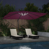 Umbrella with LED Strip Lights Bordeaux Red 352 x 251 x 265 cm 42003333