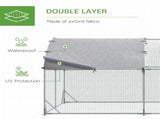 Walk In Chicken Run Galvanised Chicken Coop Hen Poultry House Cage Pet Playpen Garden with T3398P425331