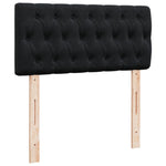 Box Spring Bed with Mattress Black 80x200 cm Velvet 3286170