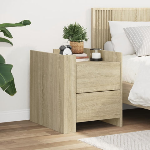 ZNTS Bedside Cabinet Sonoma Oak 45x50x50 cm Engineered Wood 848285