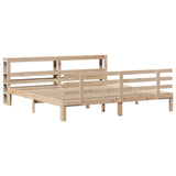 Bed Frame with Headboard without Mattress 180x200 cm Super King 3306118