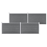 Garden Fence WPC 699x106 cm Grey 3053249