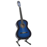 12 Piece Classical Guitar Beginner Set Blue 4/4 39" 70109