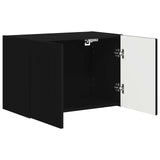 TV Wall Cabinet 59.5 x 31 x 40 cm Black Engineered Wood 892331