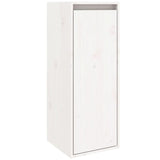 Wall Cabinet White 30x30x80 cm Solid Wood Pine 813497