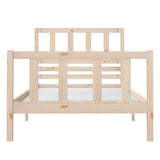 Bed Frame without Mattress Single Solid Wood 3101118