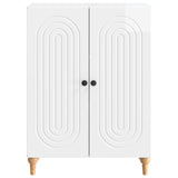 Sideboard High Gloss White 66 x 34.5 x 90 cm Engineered Wood 894129