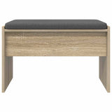 Hall Bench with Cushion Sonoma Oak 63 x 38 x 40 cm 891546