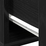 Coffee Table Black Oak 60 x 60 x 38 cm Engineered Wood 862625