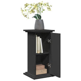 Display Stand with Storage Black 31x30x60 cm Engineered Wood 854617