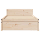 Bed Frame without Mattress Solid Wood 90x190 cm Single Single 815009