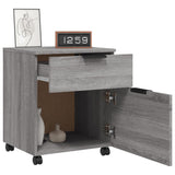 Mobile File Cabinet with Wheels Grey Sonoma 45x38x54 cm Engineered Wood 817136