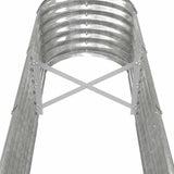 Garden Raised Bed Galvanised Steel 260x40x36 cm Silver 318882