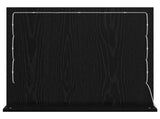 Vanity Mirror Rectangular with Mirror Black Oak 60 x 55 x 18 cm 868286