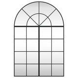 Wall Mirror Black 80x120 cm Arch Iron 3200608