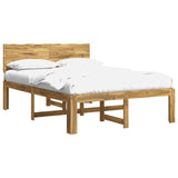 Double Bed Frame with Headboard ROSTOCK White 140 x 200 cm 3405448