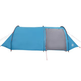 Camping Tent Tunnel 4-Person Blue Waterproof 94395