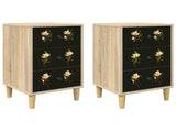 Bedside Cabinet BREMEN 2 pcs Sonoma Oak 36 x 33 x 60 cm 8007306