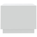 ZNTS Coffee Table White 55x55x43 cm Engineered Wood 810289