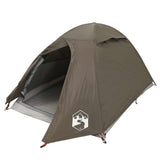 Camping Tent Dome 2-Person Brown Waterproof 4009613