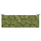 2-Piece Bench Cushions SOEST 100% Polyester Leaf Design 949473