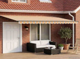 Electric Retractable Awning Blue, Orange and Anthracite 5 x 3 m 3420187
