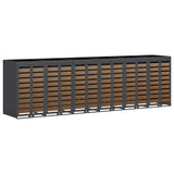 Wheelie Bin Storage for 6 Bins Anthracite 408 x 77.5 x 121.5 cm 3394777