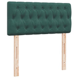 Box Spring Bed with Mattress Dark Green 100x200 cm Velvet 3286243