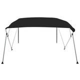4-bow Bimini Top Black 243x180x137 cm 94810