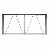 Garden Log Storage Shed Galvanised Steel 330x84x152 cm Anthracite 47085