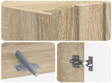 Toilet Cabinet ZWOLLE Sonoma Oak 66 x 25.5 x 190 cm 896477