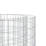 Gabion Fire Pit 100 cm Galvanised Iron 153561