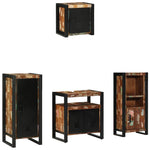 Bathroom Furniture Set 4 pcs Multicolour Solid Reclaimed Wood 3305645