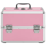 Make-up Case 22x30x21 cm Pink Aluminium 91830