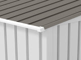 Metal Bike Shed, Mobility Scooter Shed House with Foundation Kit, Ventilation, Doors, 9 x 6FT, T3398P318719