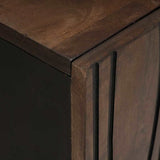 Sideboard Walnut 60 x 33.5 x 75 cm Solid Mango Wood 4018010