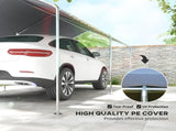 3 x 6m Heavy Duty Carport Garage Car Shelter Galvanized Steel Outdoor Open Canopy Tent Water UV T3398P325357