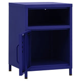 Nightstand Navy Blue 35x35x51 cm Steel 336217